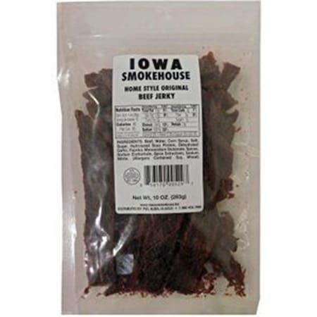 Iowa Smokehouse & Preferred Wholesale Iowa Smokehouse & Preferred Wholesale 253840 10 oz Original Flavor Beef Jerky - Pack of 6 253840